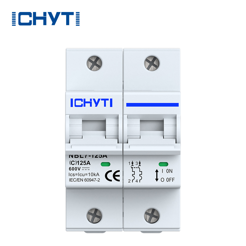 Polaritaterik gabeko 125A DC MCB